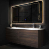 LED Spiegel Rechteckig | Touch-Schalter | Warmweißes Licht - Reyze Seria Good Vibes Model 3